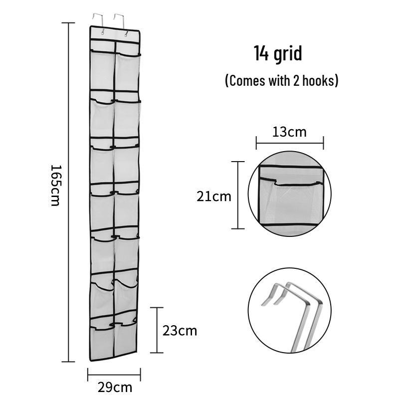 Kancalı 35 Bölmeli Kapı Üstü Ayakkabı Saklama Çantası