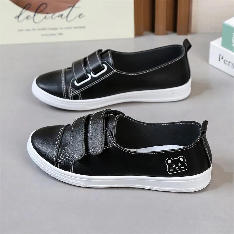 

sapatos femininas женские симпатичные белые лакированные туфли из кожи с круглым носком, нескользящие, для школы, женские классные черные туфли для отдыха ba377 35