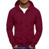 Men Full Zip Up Sweatshirts Long Sleeve  Pullover Tops Casual  And Tall Jackets With Pockets