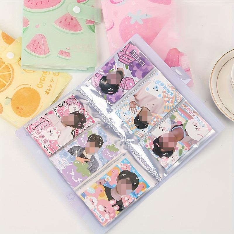 3-Inch Photo Picture Albums Cute Fruits Card Holder 120/240 Slots Card Display Kpop Albums for Photos Idol Photocard Holde