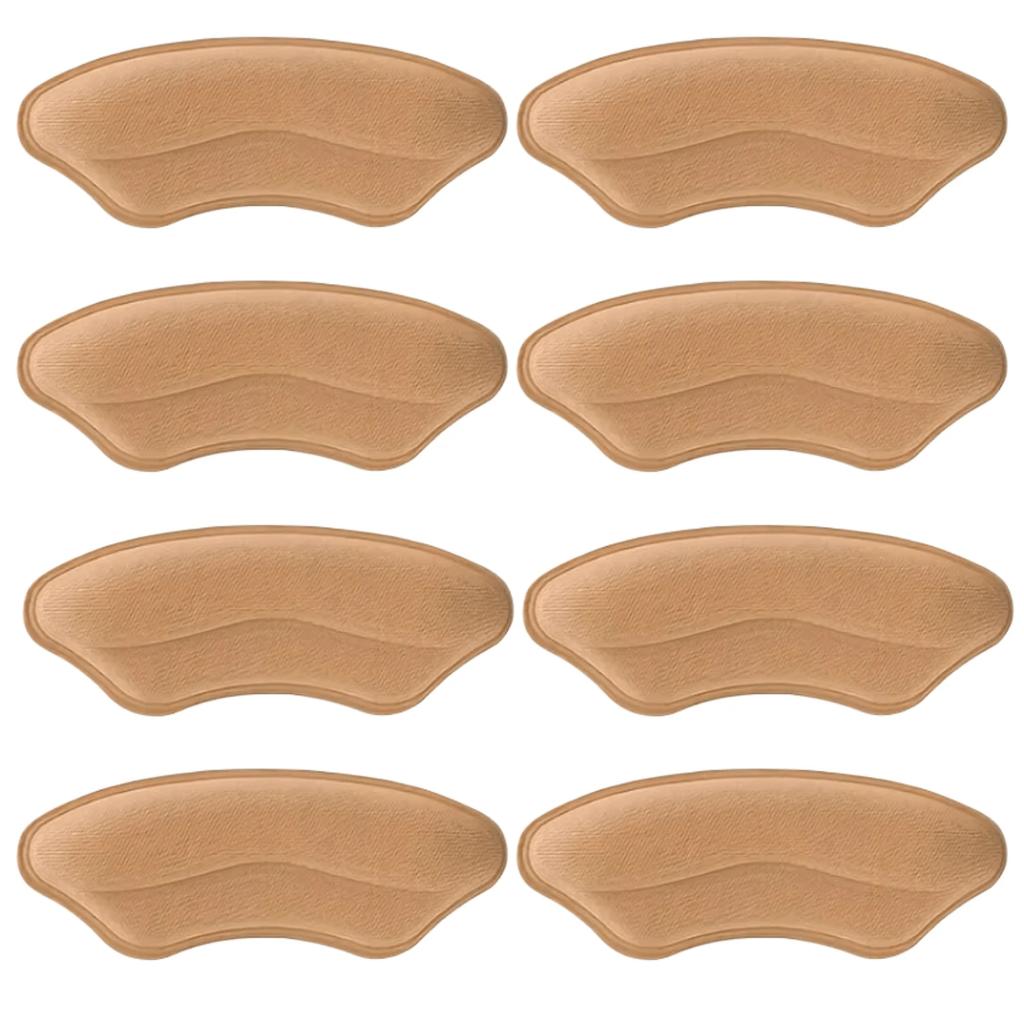 4Pairs Heel Pads for Too Big Shoes Self-Adhesive Heel Protectors Heel Inserts Prevent  Slip and Rubbing Half-size Insoles