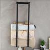 Wall Mounted Vertical Towel Rack Space Saving Toilet Paper Holder Set  Bathroom Organization