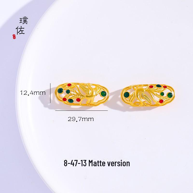 Vietnamese Gold Sand DIY Jewelry: Frosted Ring, Bracelet Buckle, Hand-Twist Accessories for Women