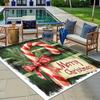 1pc Merry Christmas Area Rug, Slip-Resistant, Easy-Clean, Stain-Resistant, Perfect for Cozy Living Rooms, Bedrooms, Kitchens, Offices, and H