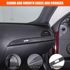 For BMW 6 Series E63 E64 2004-2009 Soft Carbon Fibre Car Center Console Co-pilot Decorative Strips Trim Sticker Accessories