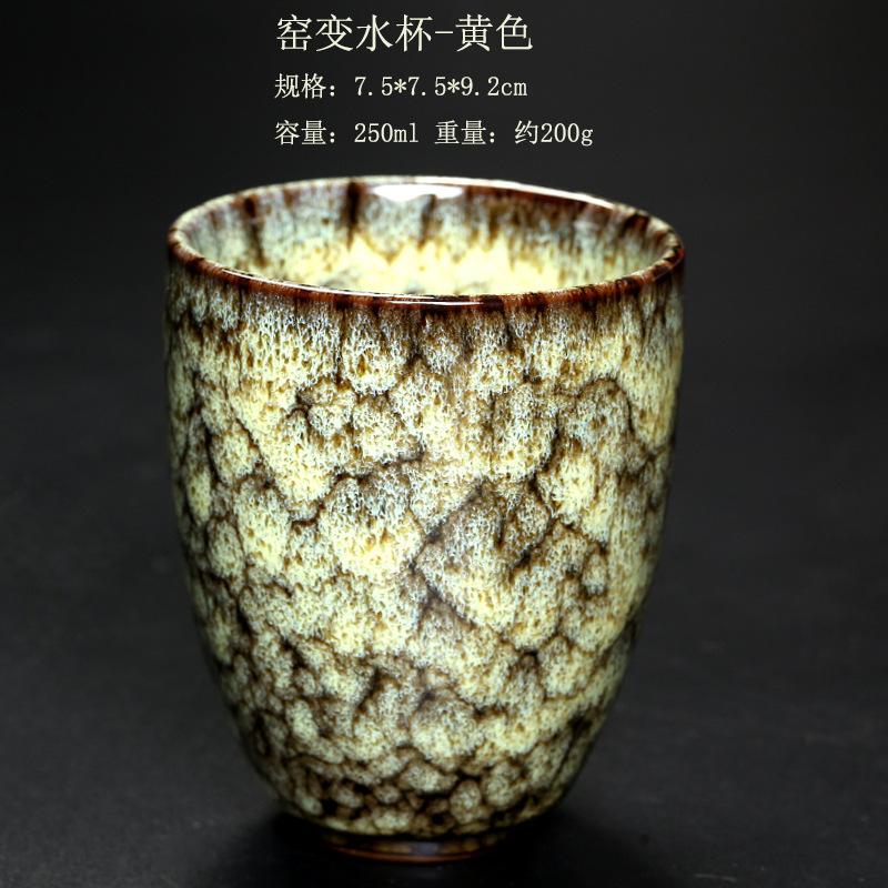 Wholesale Reusable 150ml Chinese Kung Fu Kiln Change Ceramic Home Tea Cup Japanese Style Ceramic Clay Tea Service Cup