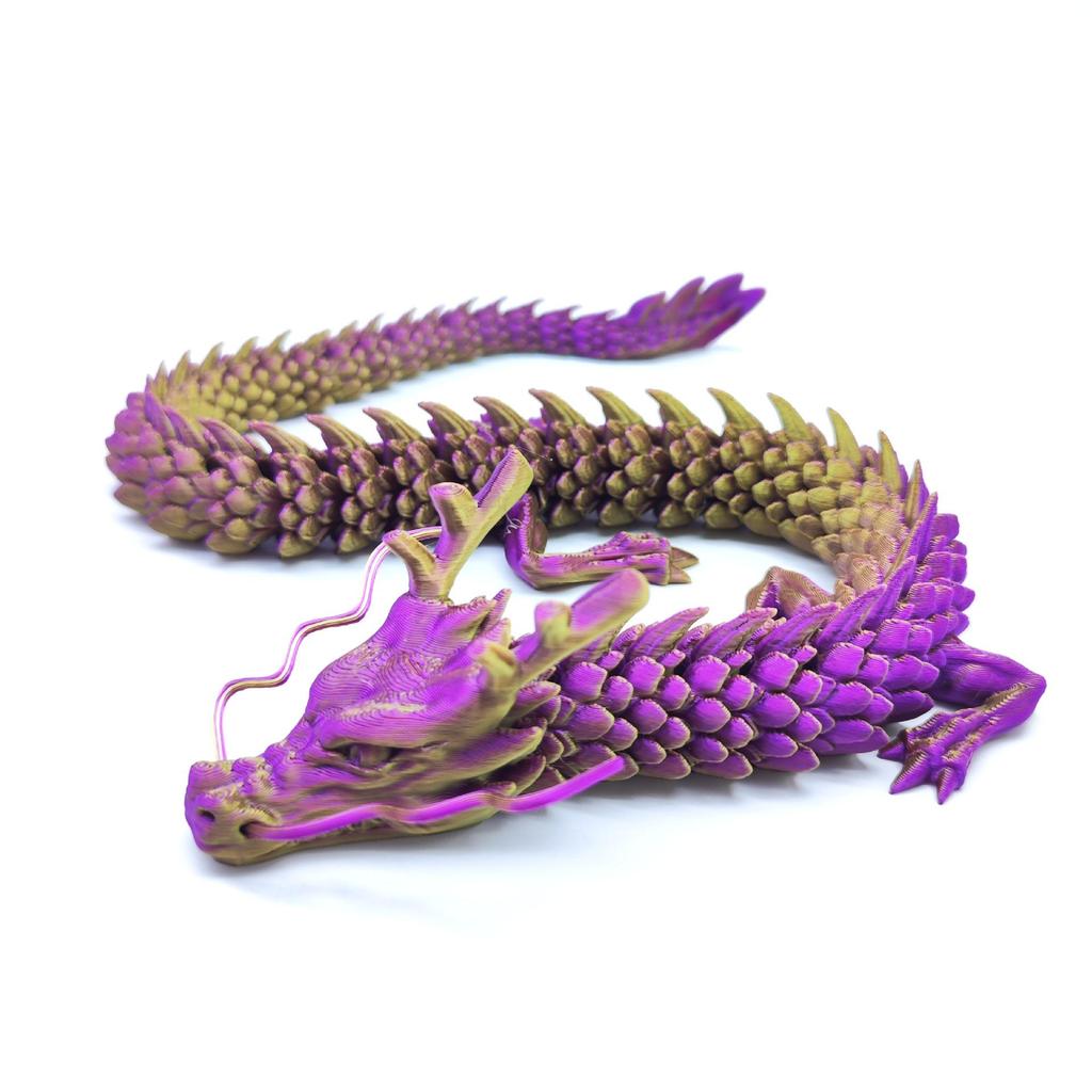 Hand-Painted 3D Chinese Dragon Ornament - Scenic Dragon Craft Gift