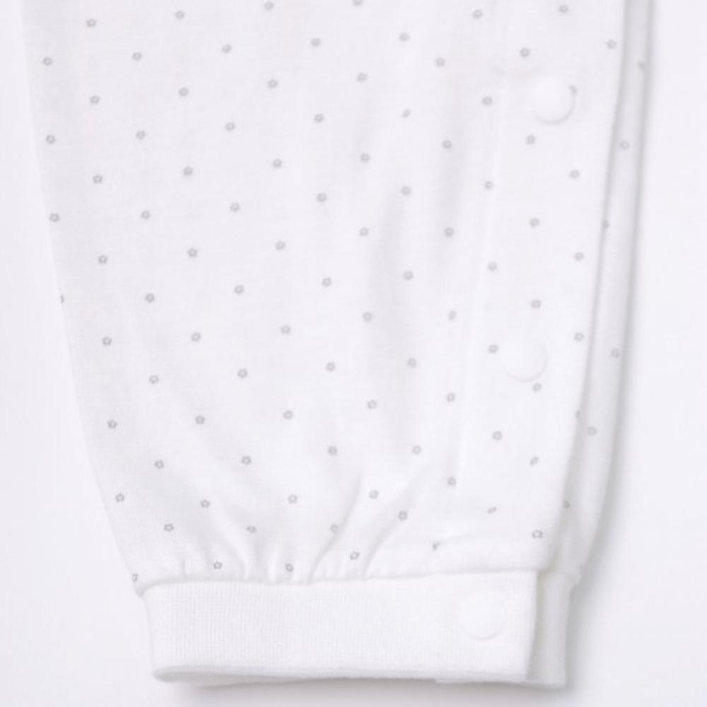 Organicmom Petit Star Long Sleeve Romper Mjslqe02 