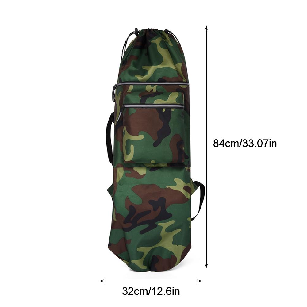 Skateboard Storage Backpack Oxford Cloth Diving Equipment Storage Bag Multifunction Drawstring Closure Skate Accessories