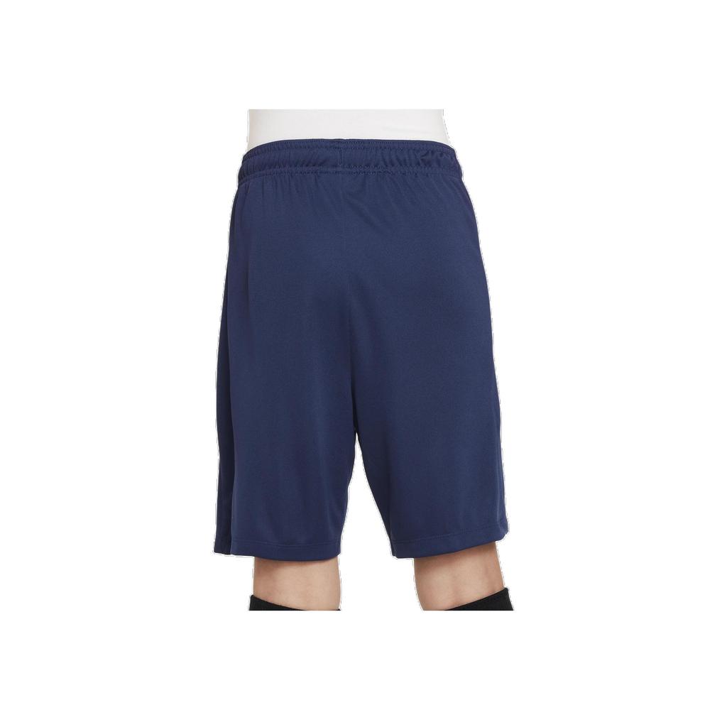 Nike Solid Color Fashion Versatile Shorts Kids Shorts Navy-Blue FQ0052-410