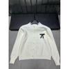 Miu Style Lace Trim Round Neck Single-Breasted Knit Cardigan - Elegant Autumn/Winter Long Sleeve Top