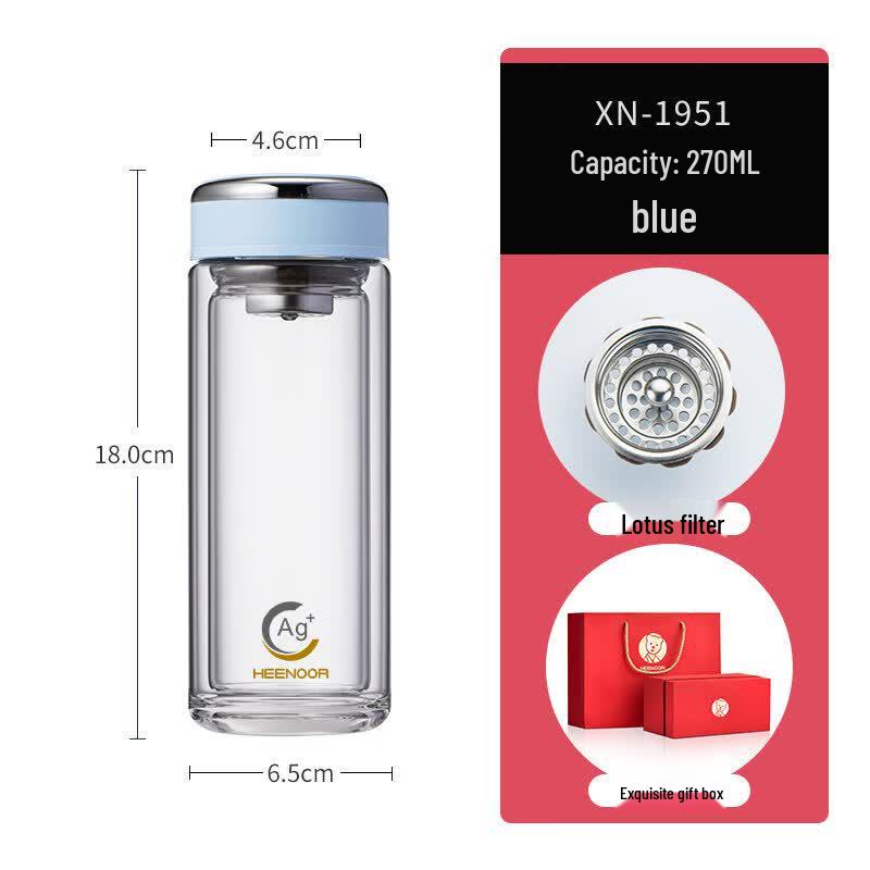 Xinuo Double-Wall Insulated Glass Cup
