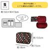 Storage pouch small with mini pouch Chic Heart Anna [Anna Sui] pouch/travel (black) Sui/Women's 001223-0001-01