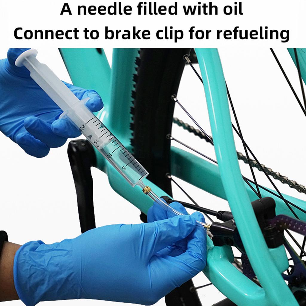 Hydraulic Disc Brake Bleed Kit for Road Bikes Easy Use Bicycle Brake Oil Injection Tool with Bleeder for DOT Oil