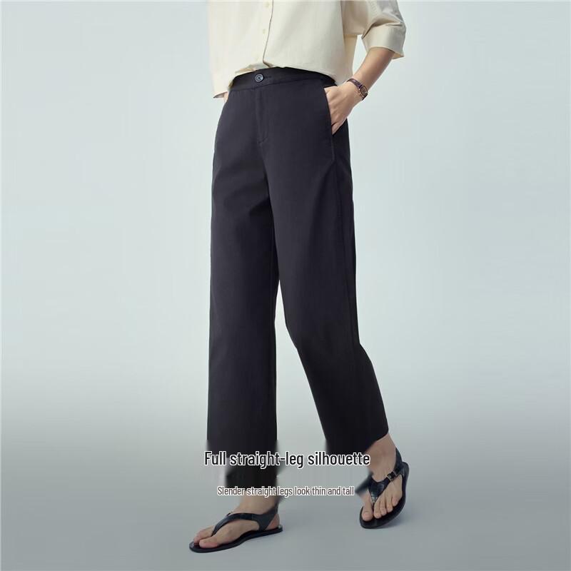 Giordano Women's Cooling UV Protection Straight Leg Cropped Casual Pants