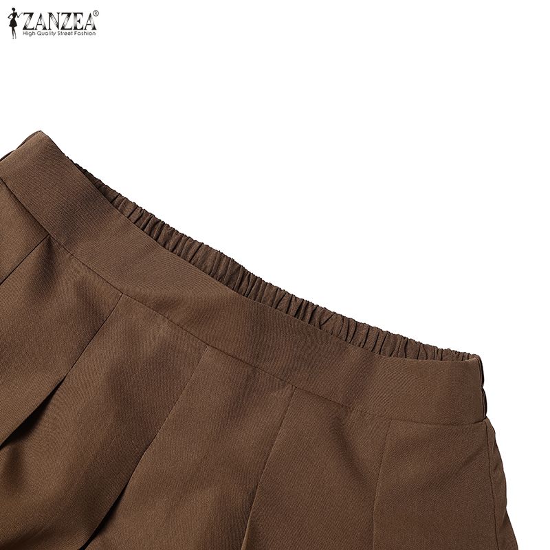 ZANZEA Women Short Sleeve Lace Splice Blouse and Long Skirts Summer Two Piece Suit Sets