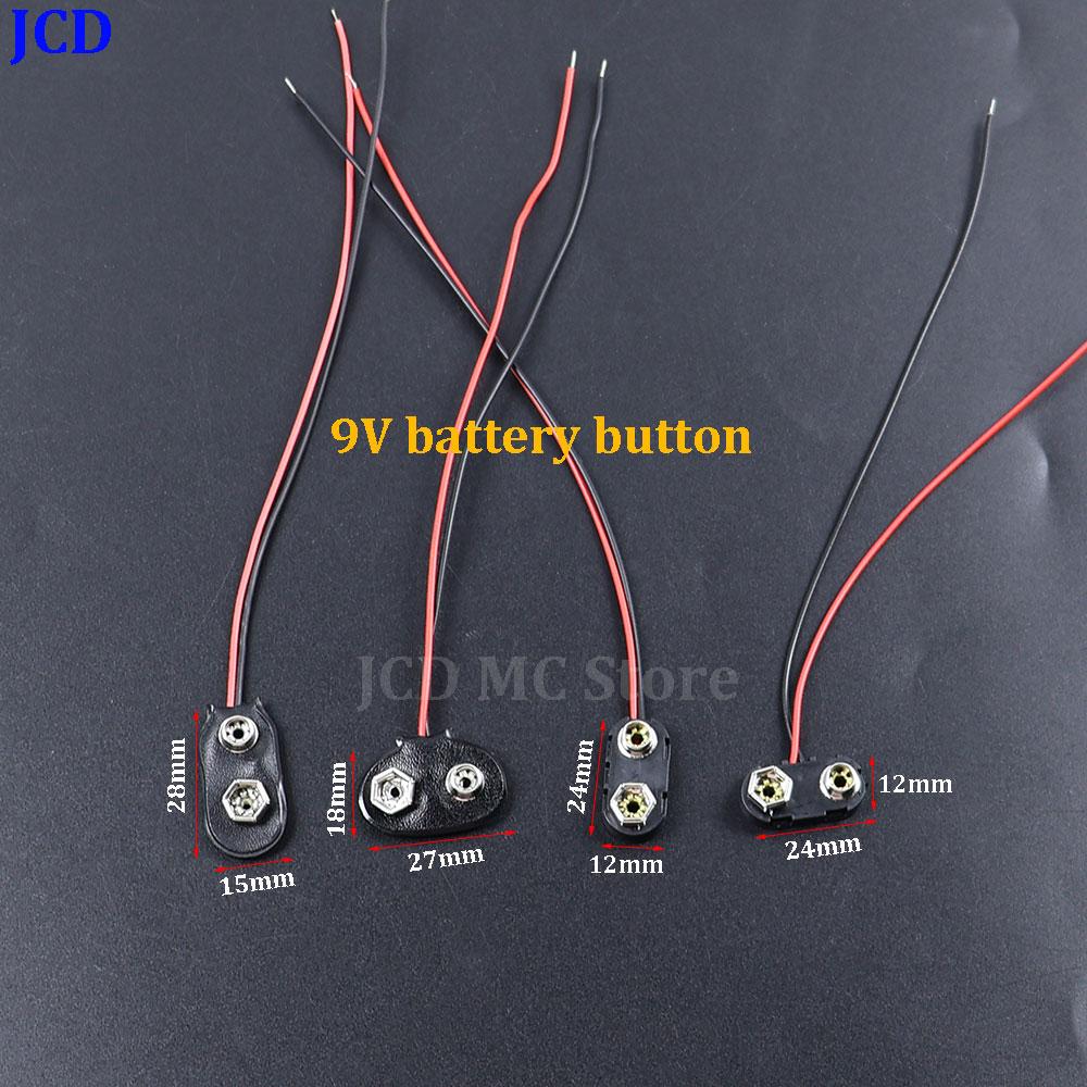 9V Battery Connector Power Clips DC Jack Male Female Alligator Snap Adapter Wire Holder Cable With PH2.0/XH2.54 wire