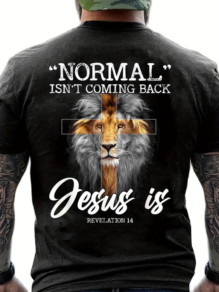 Men's Until I Said Amen Print Tee Casual Short Sleeve Spring Summer Fall Gift T-Shirt
