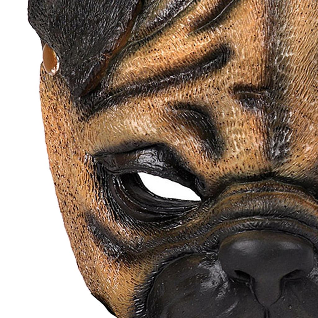 Mops Maske Puggle Cosplay Gesicht Kostüm Zubehör Halloween Maskerade für