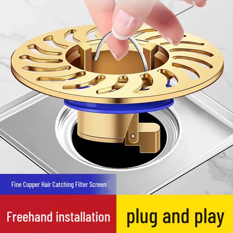 Odor-Blocking Floor Drain Seal and Cover