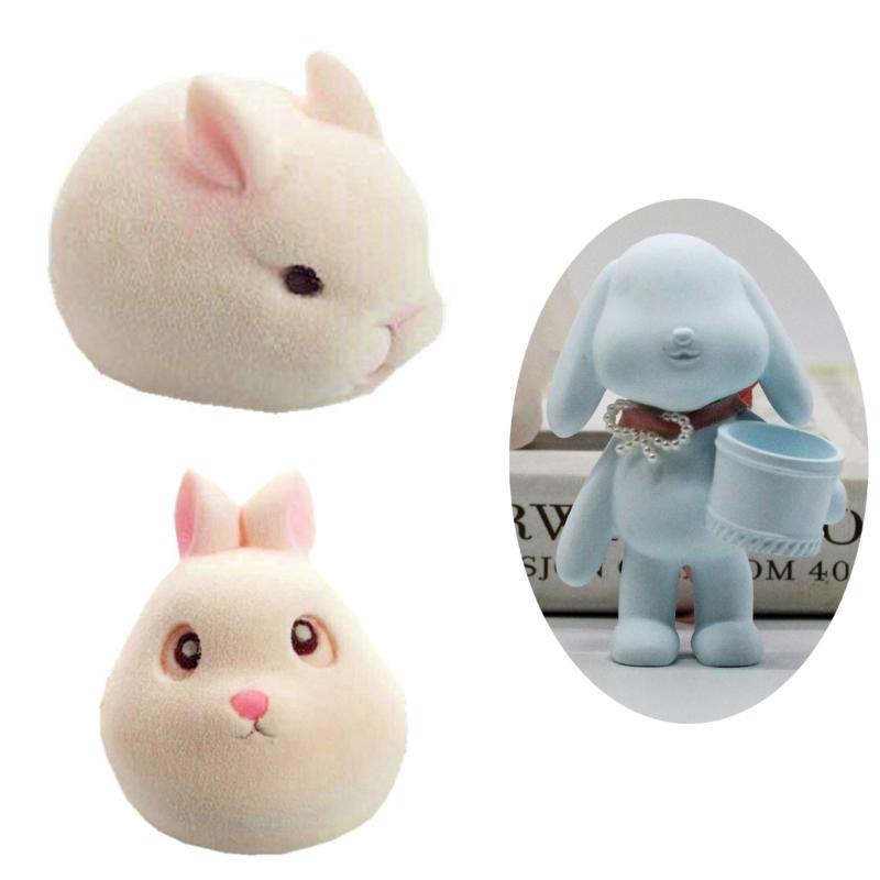 Cute Rabbit Sugar Cake Mold Fondant Cake Food Grade Silicone Mould Baking Tools Sugar Mold Chocolate Fondant Mold