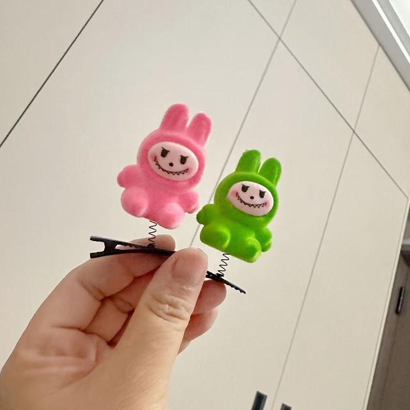 5 Buc. Clipsuri de Păr 3D Labubu Clipsuri de Păr cu Arcuri Desen Animat Plus Păr Ace de Păr Bricolaj Clip Cioc de Rață Accesorii de Păr pentru Copii