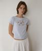 AMONG A Pearl Shell Tee_Light Blue