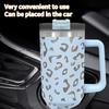 Big Capacity 40oz Handle Car Cup 304 Stainless Steel Travel Mug Outdoor Insulation Cup With Lids And Straw