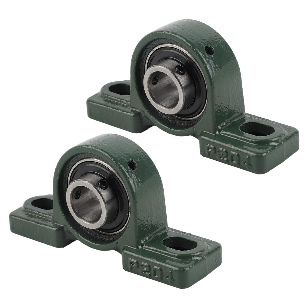 2pcs UCP204 Pillow Block Bearing Ball Mounted Bearing Bore Diameter 20mm
