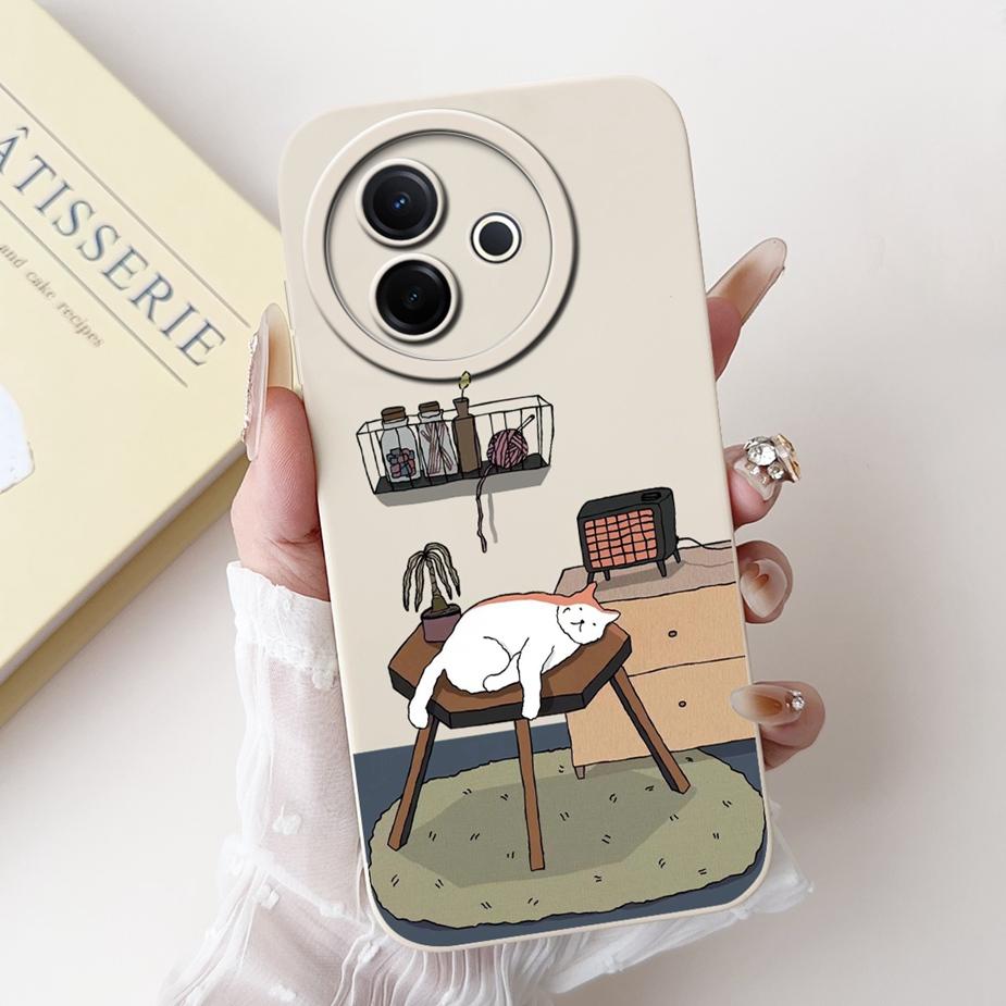 Für Vivo Y39 5G Hülle V2436 Niedliches Mode Cartoon Muster Abdeckung Stoßfest Weiche TPU Handyhüllen Für Vivo Y300i Y 39 VivoY39 Bumper