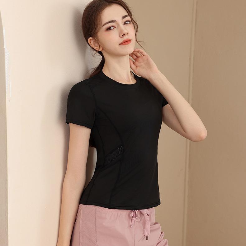 Yoga Short-sleeved Women's Summer Loose and Thin Professional Sports Training Top Outdoor Fitness Morning Running Quick-drying T-shirt