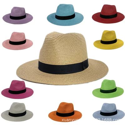 Foldable Wide Brim Sun Protection Hat for Men And Women Outdoor Travel Beach Caps Summer Soft Top Straw Cap