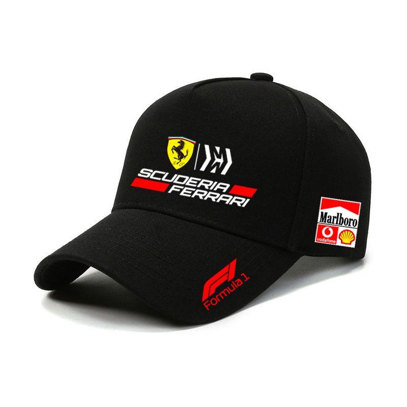 Car Logo Cotton Adjustable Baseball Hat Outdoor Auto Accessories For Ferrari Roma F80 296 GTB GTS SF90 Stradale Spider Spyde JQ1