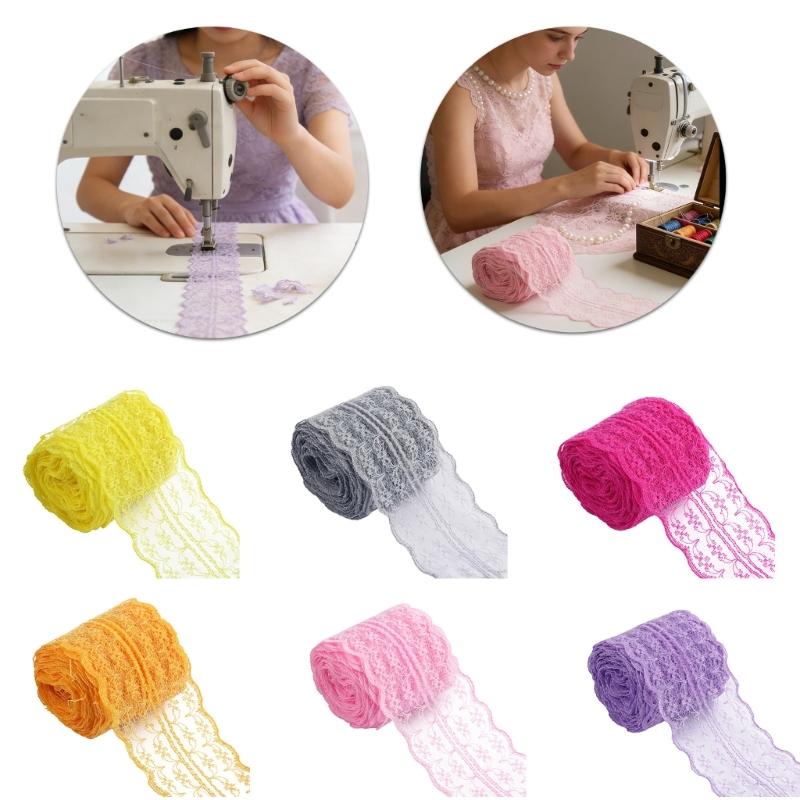 Water Soluble Lace 4cm Width Ideal For Clothing Sewing Craft Projects And Decorative Use Polyester Fabric