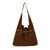 Suede Bag Women's Large Capacity 2025 New Autumn and Winter Versatile Shoulder Bag Matte Retro Commuter Tote Bag