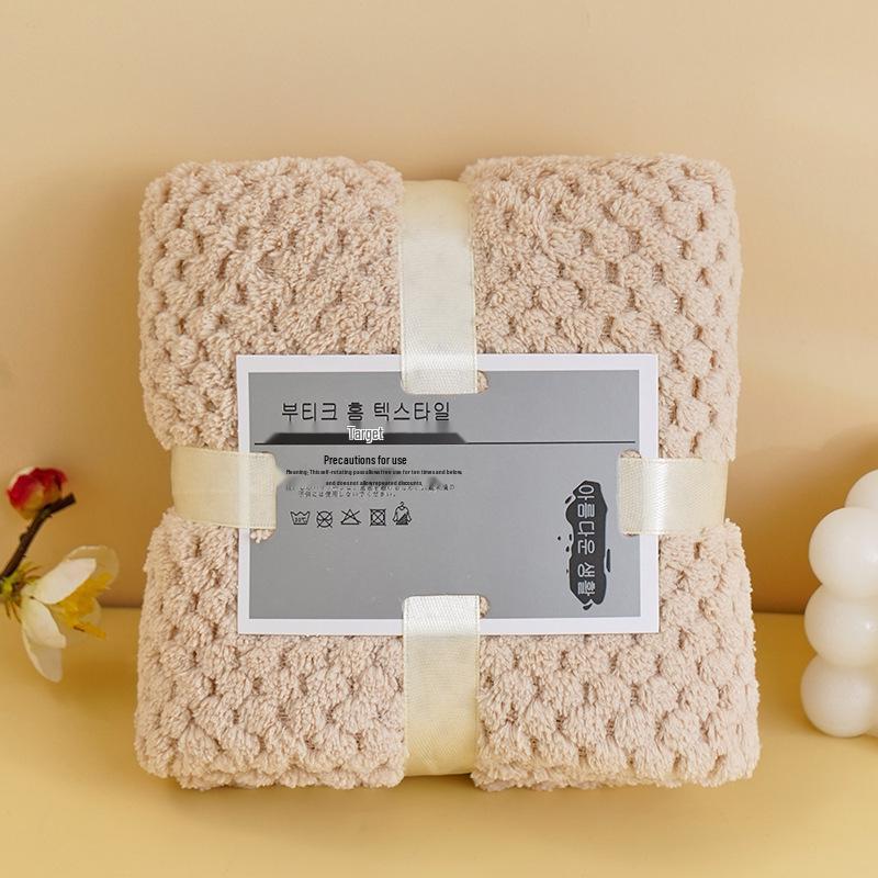 Creative Coral Fleece Warp Knitted Towel - Absorbent Wedding Celebration Souvenir Gift