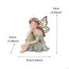 Resin Fairy Statue Gift Idea Mini Display Piece Figurine for Micro Landscape