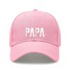 [Papa Dad Hat] Light Beige Polyester Adjustable Breathable Casual Baseball Cap For Men Father's Day Gift