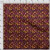 oneOone Cotton Flex Brown Fabric Abstracts Dress Material Fabric Print Fabric By The Yard 40 Inch