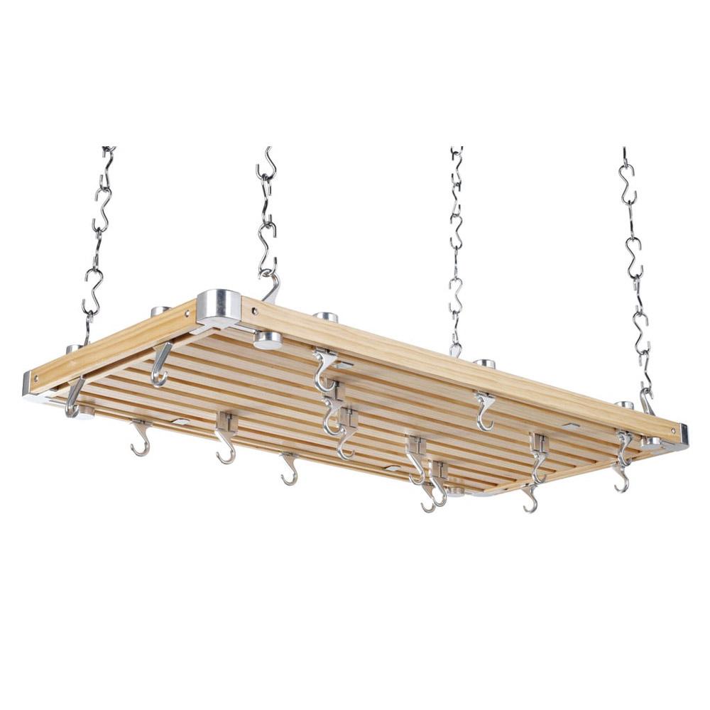 Hahn Hahn Large Rectangular Wooden Ceiling Rack (Natural)