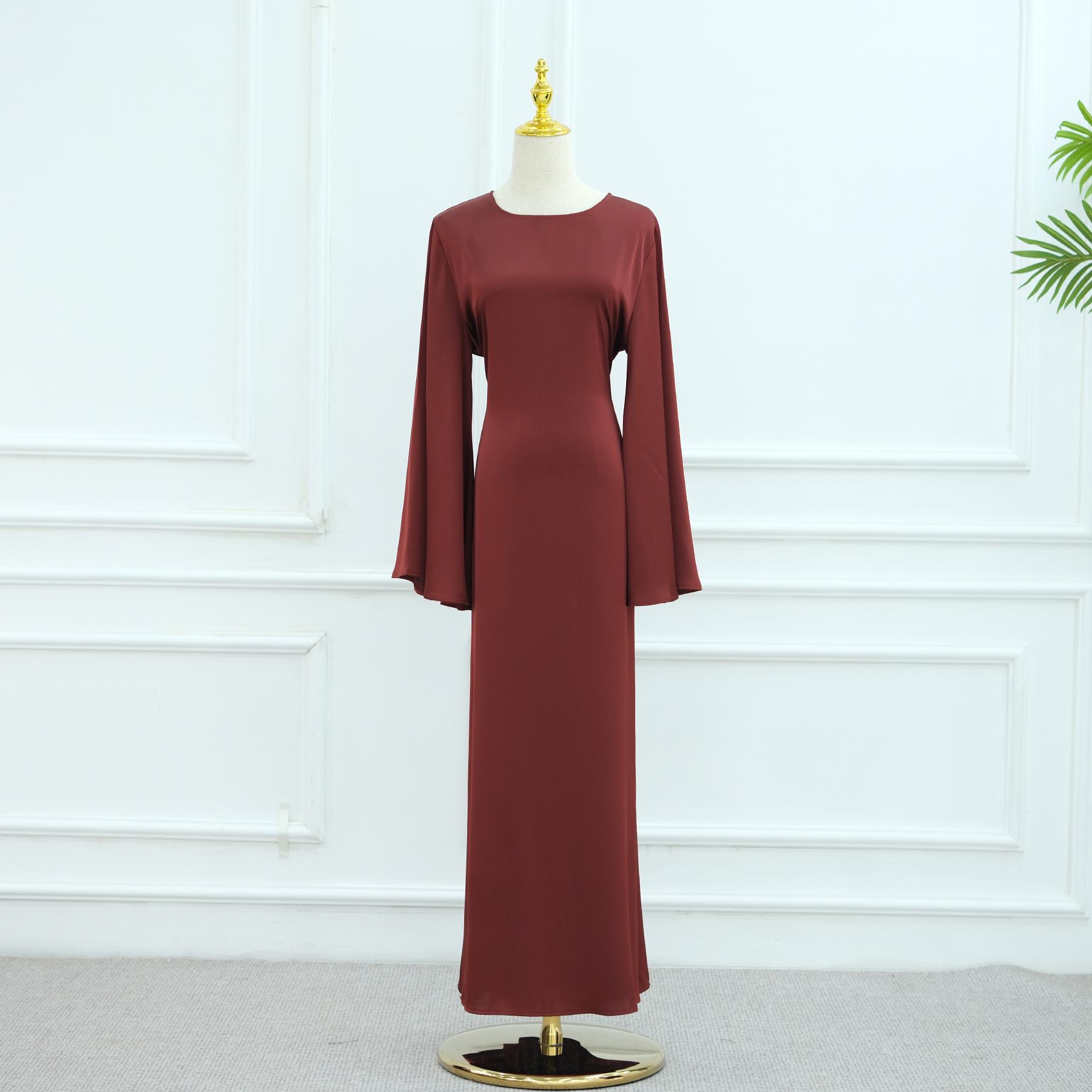 

Loriya LR967 Простое однотонное платье на 2025 год L (56) вино красного