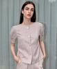 Demi Gnimonic Reversible Linen Beige Blouse_ Reversal Linen Beige Blouse