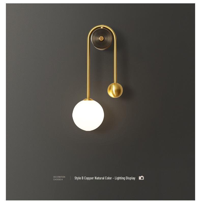 Nordic Minimalist Wall Lamp - Designer Style for Bedroom, Living Room, or Hotel.