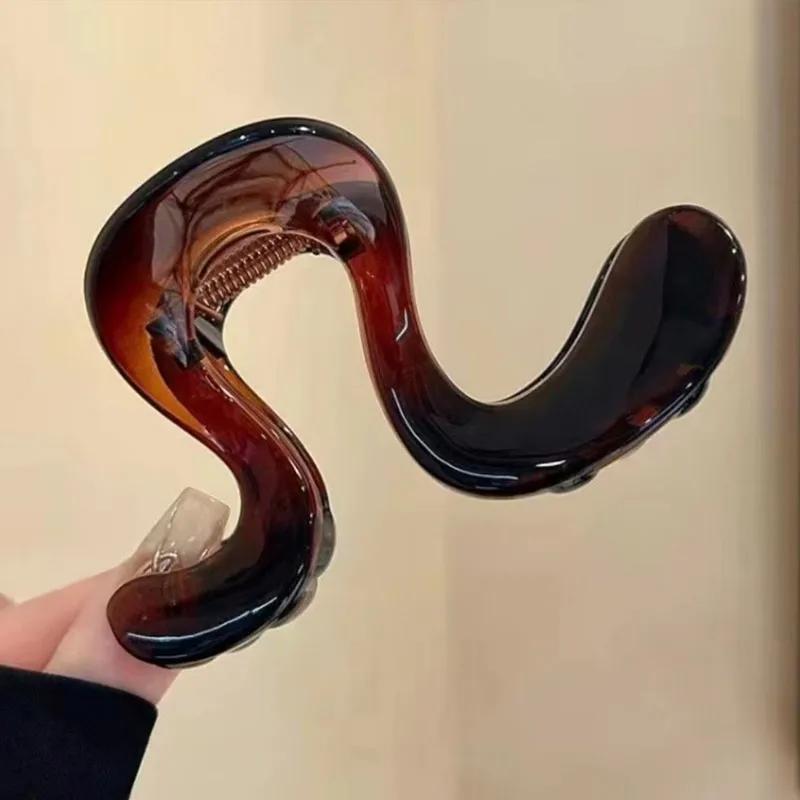 Fashion High End Sense New Shark Clips for Women Medium Sized Back of Head Hairpin High Ponytail Fixing Artifact Hair Accessory