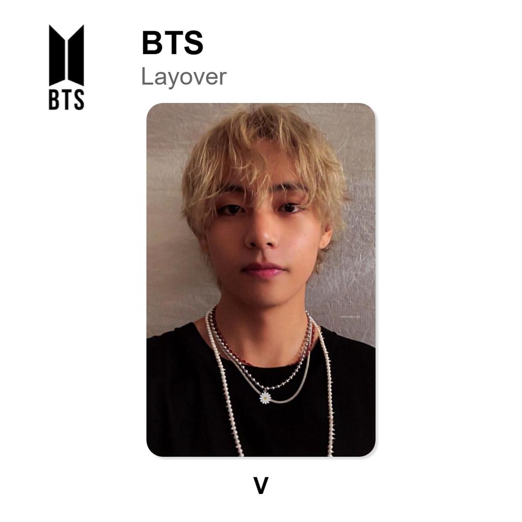 BTS Layover Official Photocard