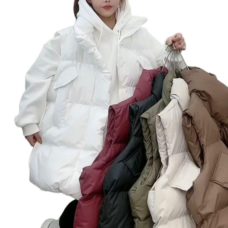 Womens Longline Cotton Vest 2026 Fall Winter Loose Casual Sleeveless Jacket
