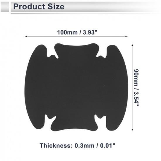 4 Pcs Universal Door Handle Cup Cover protection Door Bowl 90x100mm Matte Black