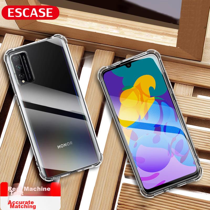 Honor Play4T Pro Phone Case, TPU Full Coverage Airbag Shockproof Case (With Lanyard Hole), ES-Ip9 Series, Upgraded Transparent White Versio