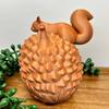 Unique Animal Shape Organizer 3D Printed Squirrel Pinecone Jewelry Tray, Large Storage for Capacity Box Rings Necklaces Small Accessories, Forest