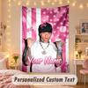 Custom Personalized Tapestry,Central Cee Print Custom Name Text Wall Art Hanging for Bedroom